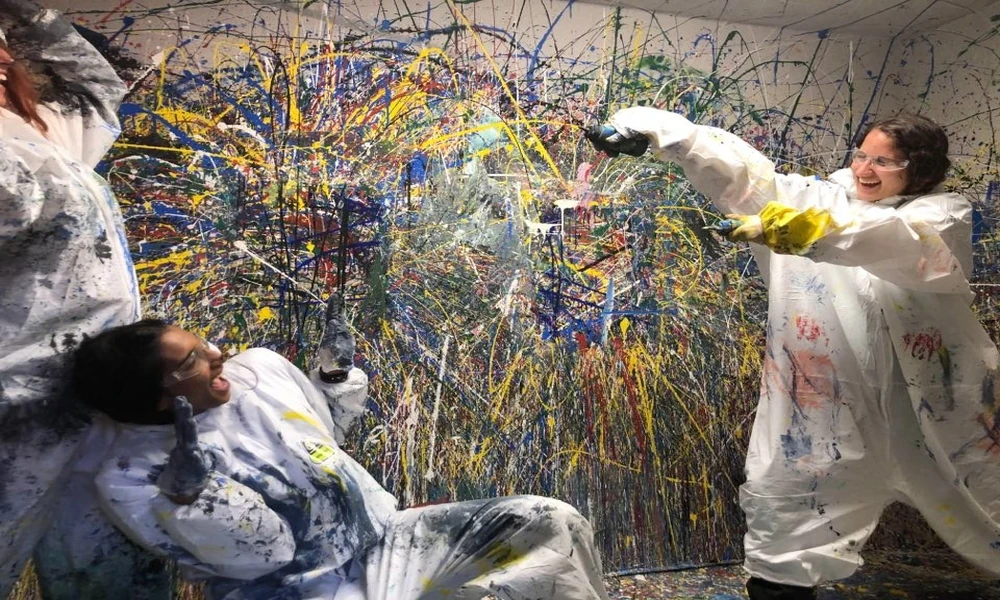 Unique Celebration Ideas That Start With a Splatter Painting Room in Colorado